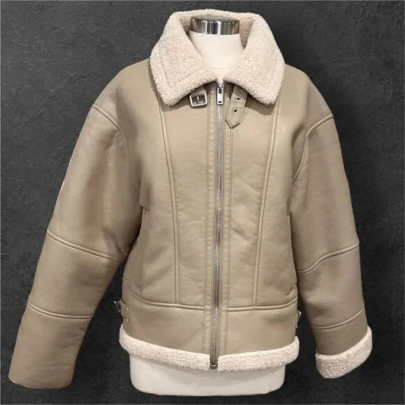 HEARTLOOM Women’s Matin Sherpa Jacket Coat in the Size Large - Picture 7 of 14